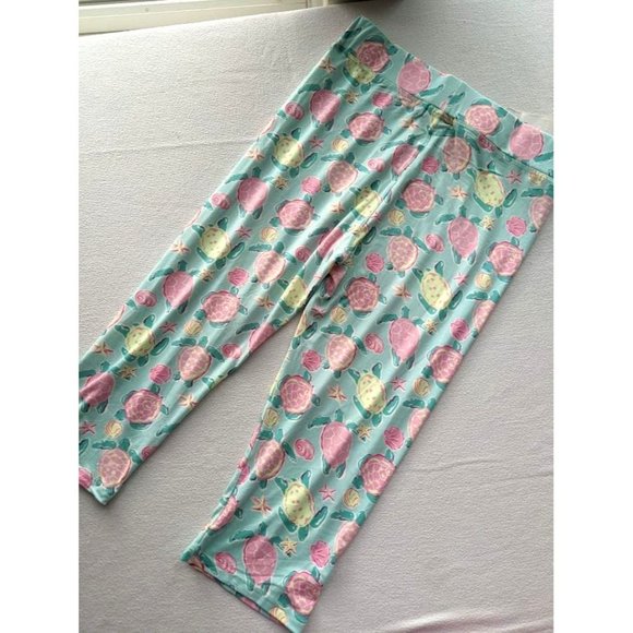 Womens Simply Southern Cropped Legging Topsail P18 Turtle One Size Fits Most NEW - Picture 5 of 5